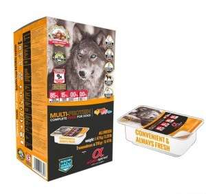 Alpha Spirit Dog Food - Alpha Spirit pašaras visų veislių jauniems, suaugusiems ir seniems šunims iš vištienos, jautienos, kiaulienos ir žuvies (210g.)