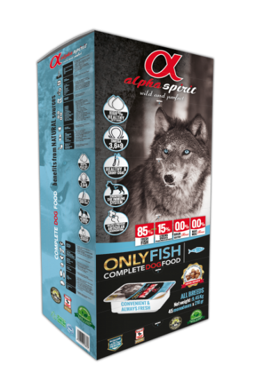 Alpha Spirit Dog Food - Alpha Spirit sausas maistas visų veislių šunims tik iš žuvies (210g.)