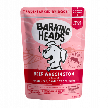 BARKING HEADS Beef Wagginkton - BARKING HEADS konservai šunims su jautiena - konservai šunims su jautiena