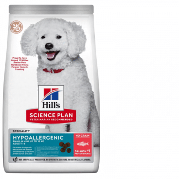 hills sausas maistas alergiškiems šunims su lašiša